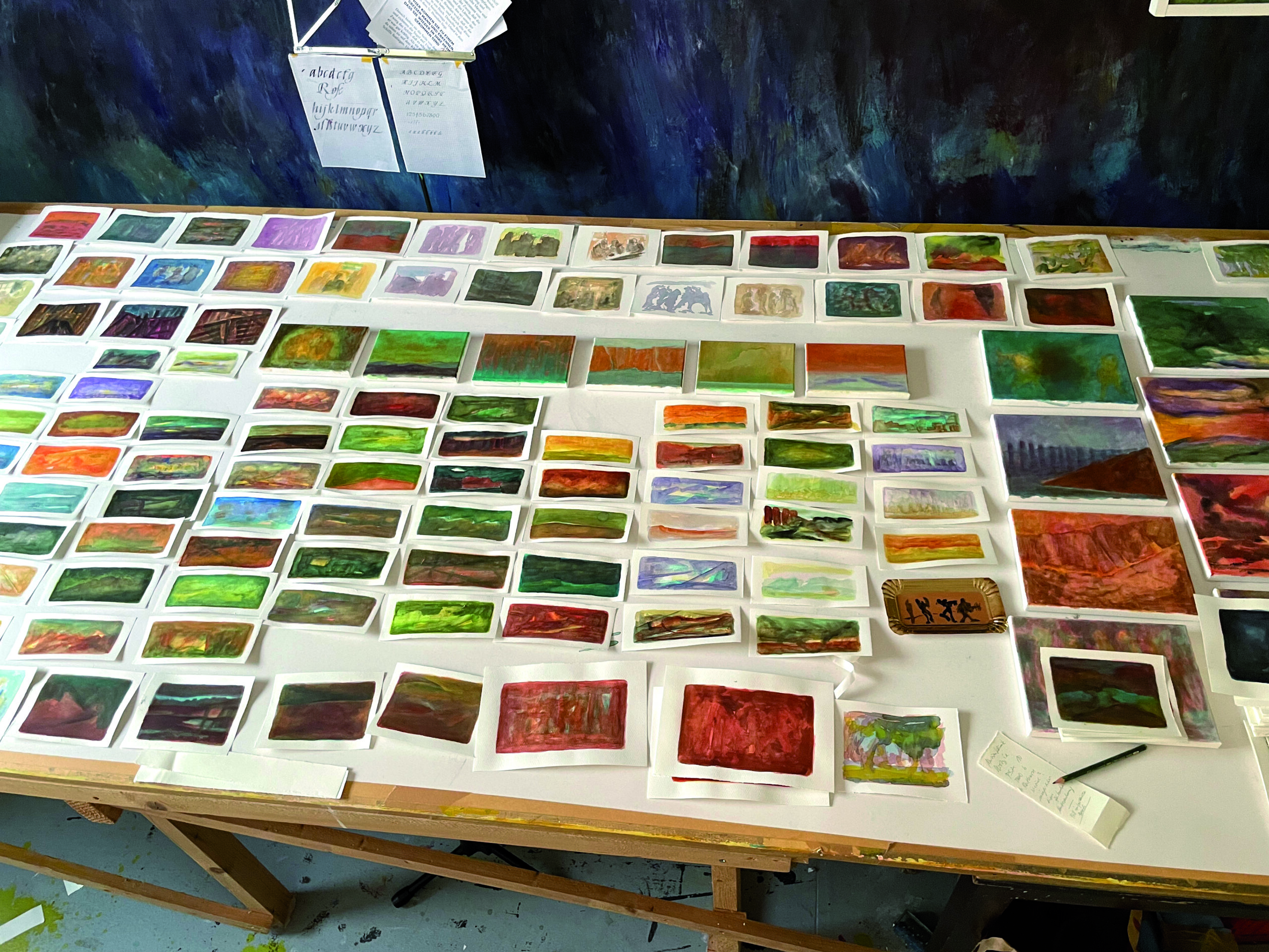 Reiseblätter in Aquarell und Öl von Raimund Pallusseck